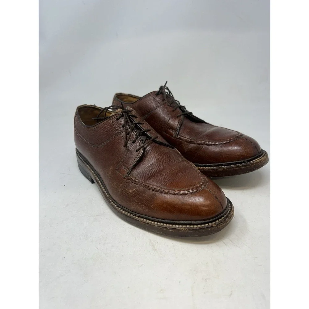 Florsheim Imperial quality V-Cleat Split Toe Pebbled Brown 7 E‎